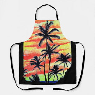 Hawaiian Sunset Coco Palms  Apron