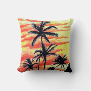 Hawaiian Sunset Coco Palms Cushion