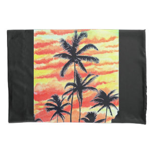 Hawaiian Sunset Coco Palms Pillowcase