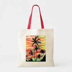 Hawaiian Sunset Coco Palms  Tote Bag