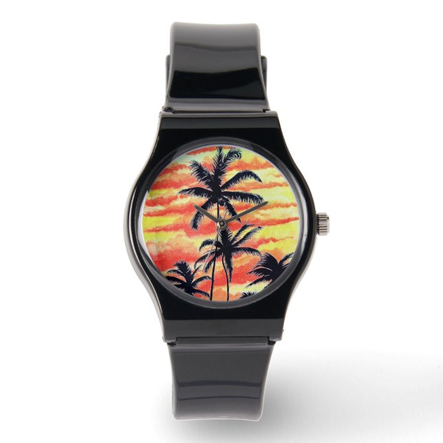 Hawaiian Sunset Coco Palms  Watch (Front)