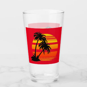 Hawaiian Sunset Drinking Glass