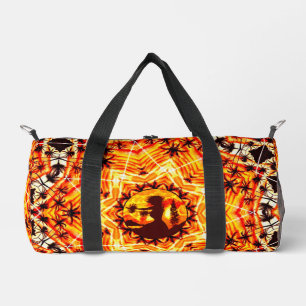 Hawaiian Sunset Hula Palms  Duffle Bag