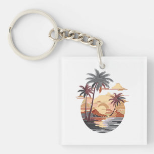 Hawaiian sunset  key ring