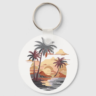 Hawaiian sunset  key ring