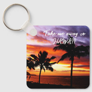 Hawaiian Sunset Keychain