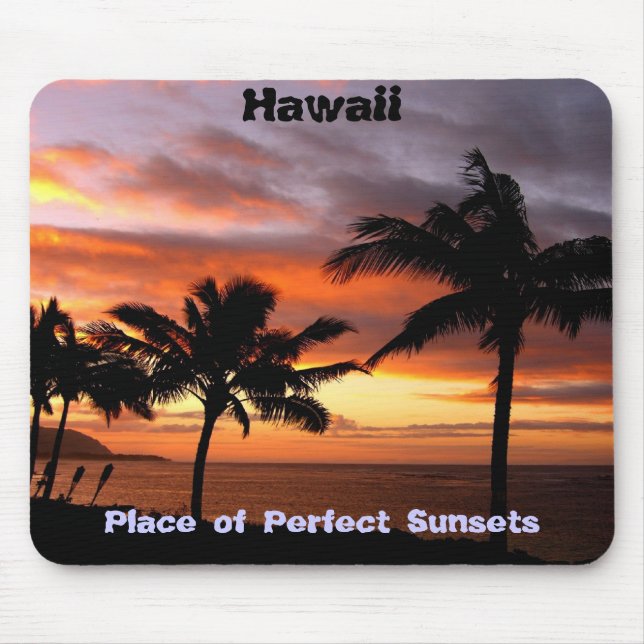 Hawaiian Sunset Mouse Mat (Front)
