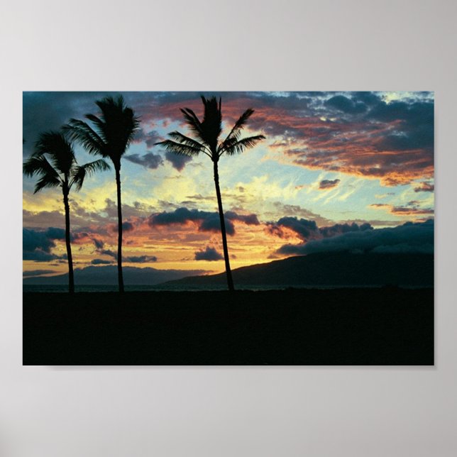 Hawaiian Sunset Poster (Front)