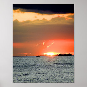 Hawaiian Sunset Poster