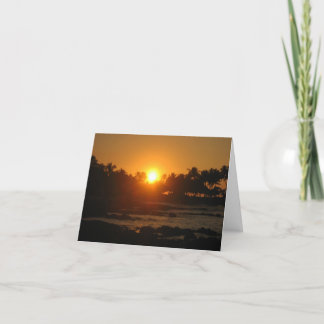 Hawaiian Sunset Thank You Card