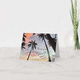 Hawaiian Sunset Thank You Card