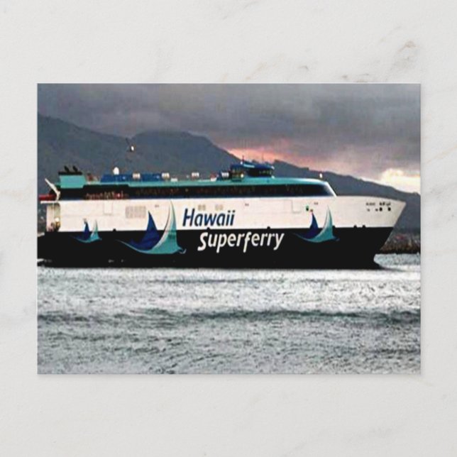 Hawaiian Super Ferry Postcard (Front)