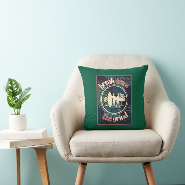 Hawaiian Surf Pillow (Chair)