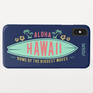 Hawaiian Surfer custom monogram phone cases