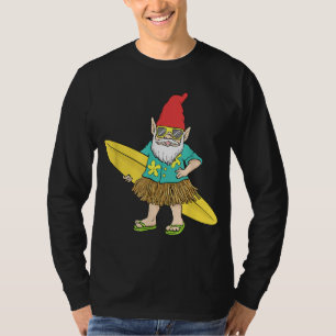 Hawaiian Surfing Gnome Here Today Gone To Maui T-Shirt