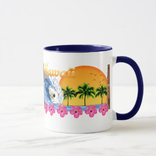 Hawaiian Surfing Mug