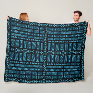 Hawaiian Tapa Pattern Fleece Blanket