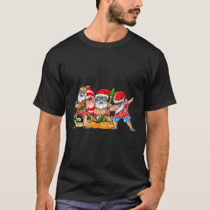 Hawaiian Three Gnomes Christmas In July Summer Vac T-Shirt