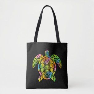 Hawaiian Tie Dye Sea Turtle, Hawaii for women men Tote Bag