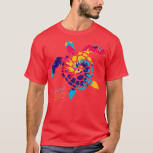 Hawaiian Tie Dye Sea Turtle Hawaii Souvenir Gift T-Shirt