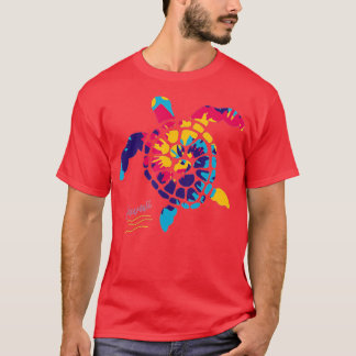 Hawaiian Tie Dye Sea Turtle Hawaii Souvenir Gift T-Shirt