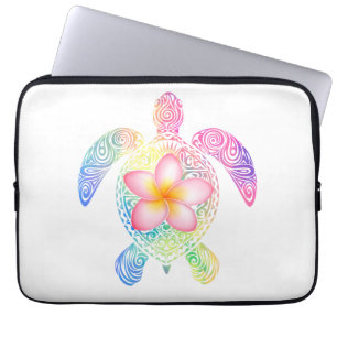 Hawaiian Tie Dye Sea Turtle T-shirt Laptop Sleeve
