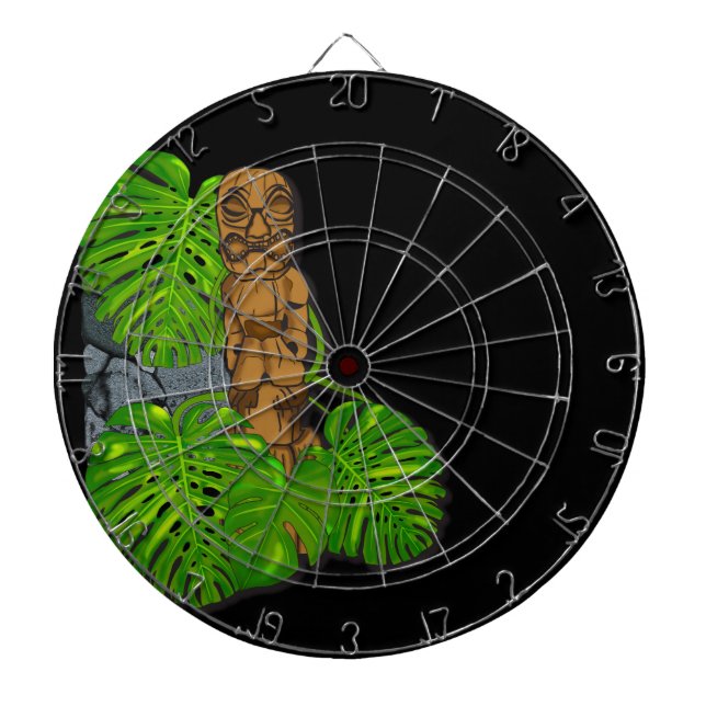Hawaiian Tiki Dartboard (Front)