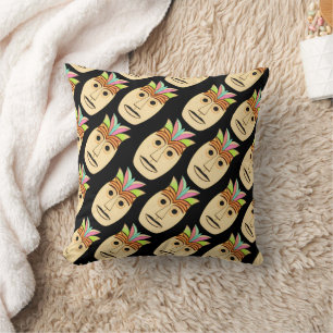 Hawaiian Tiki Mask Cushion