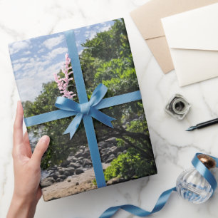 Hawaiian Tree Landscape Photo Wrapping Paper