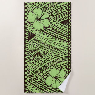 Hawaiian Tribal Beach Towel