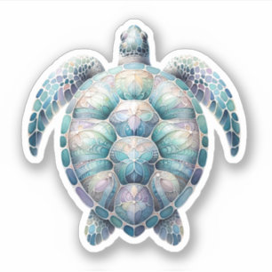 Hawaiian Tribal Sea Turtle Stickers