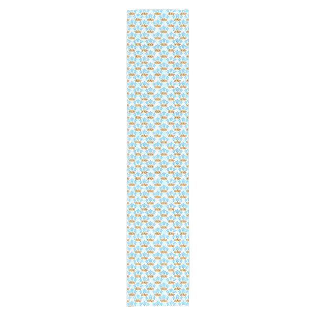 Hawaiian Tribal Sea Turtles Short Table Runner (Front)