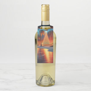 Hawaiian/Tropical Christmas Bottle Tag