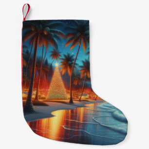 Hawaiian/Tropical Christmas Small Christmas Stocking