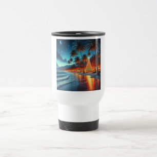 Hawaiian/Tropical Christmas Travel Mug