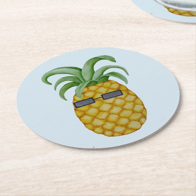 Hawaiian Tropical Cool Pineapple coasters (Angled)