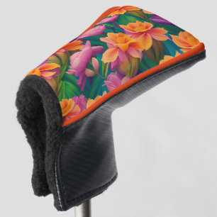 Hawaiian Tropical Flower Pattern  Golf Head Cover