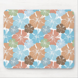 Hawaiian Tropical Hibiscus Flowers Mouse Mat