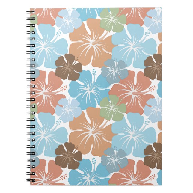 Hawaiian Tropical Hibiscus Flowers Notebook (Front)