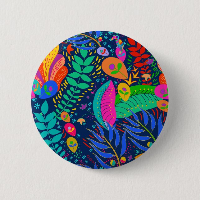 Hawaiian Tropical Jungle 6 Cm Round Badge (Front)