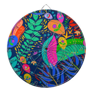 Hawaiian Tropical Jungle Dartboard