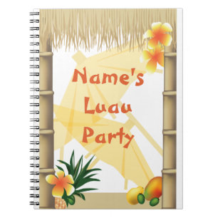 Hawaiian Tropical Luau Party Keepsake Notebook