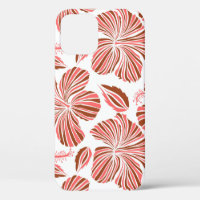 Hawaiian tropical natural floral in brown colours.