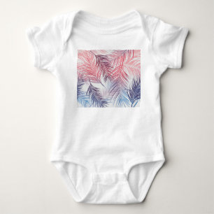 Hawaiian Tropical Palms: Stylish Seamless Baby Bodysuit