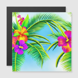 Hawaiian Tropical Seamless Pattern