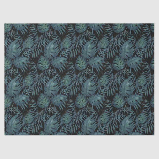 Hawaiian Tropics Monstera Leaves Tissue Paper (Front)
