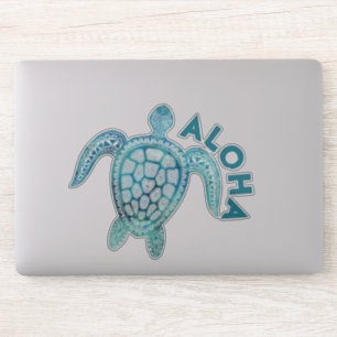 Hawaiian Turquoise Sea Turtle Aloha