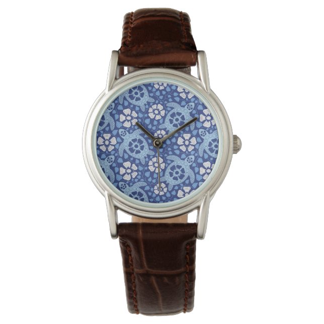 Hawaiian Turtle Batik Watch (Front)