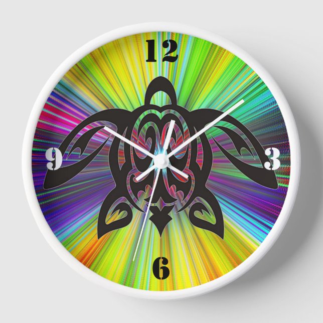 Hawaiian Turtle  Clock (Front)