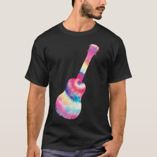 Hawaiian Ukulele Uke Tie Dye Ukulele Watercolor T-Shirt